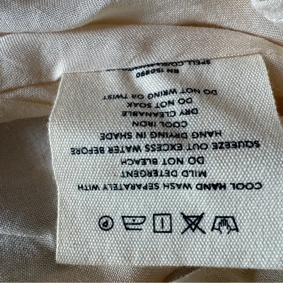 Spell And The Gypsy Collective Floral Puff  Sleeve Maxi Dress Blue Size S Boho - Picture 15 of 16